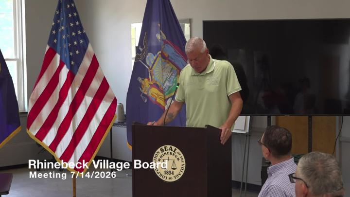 Thumbnail image for 7-14-2026 Rhinebeck Village Board Meeting