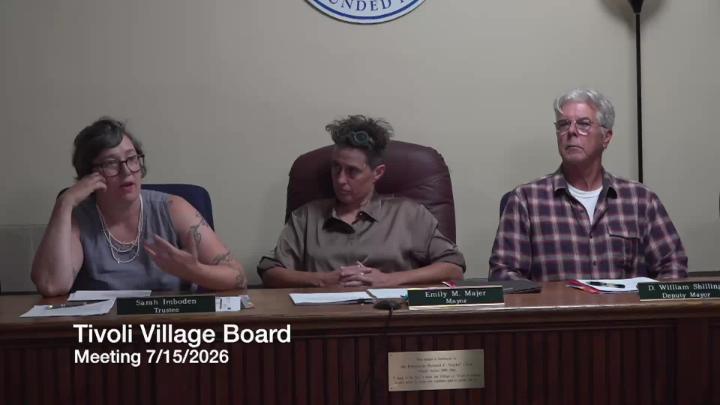 Thumbnail image for 7-15-2026 Tivoli Village Board Meeting