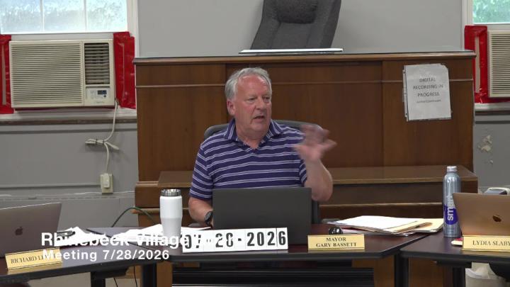 Thumbnail image for 7-28-2026 Rhinebeck Village Board Meeting