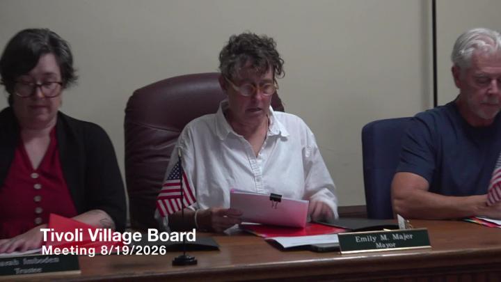 Thumbnail image for 8-19-2026 Tivoli Village Board Meeting