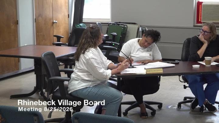 Thumbnail image for  8-25-2026 Rhinebeck Village Board Meeting